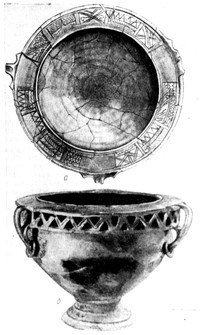 Ритуальна чара з календарним кругом, знайдена на місці