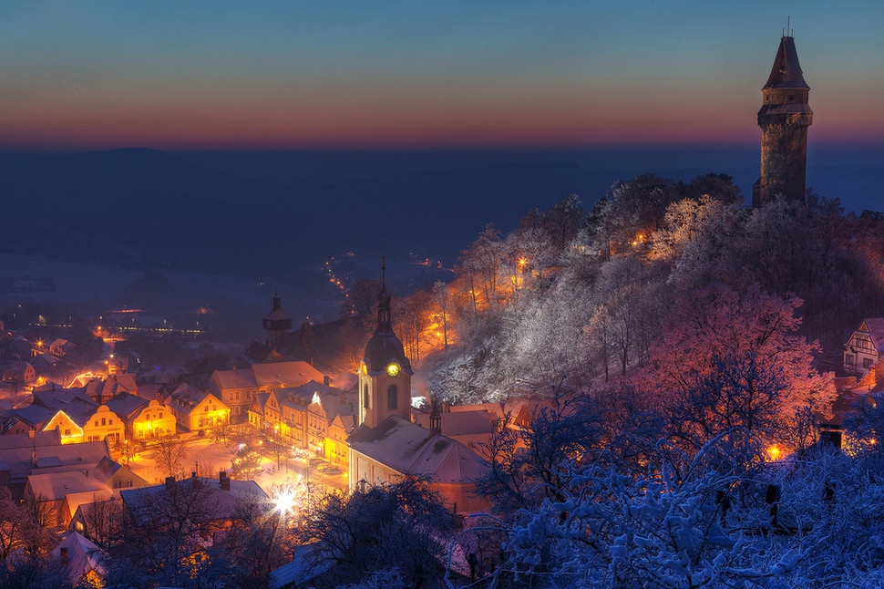 30 живописних зимових міст міста, зима, світ