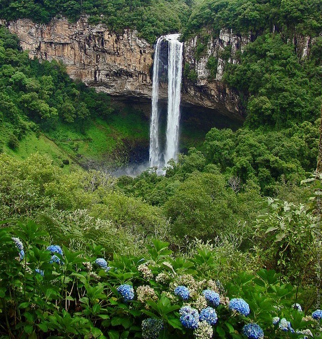 Водоспад Каракол, мальовничий водоспад в лісах Бразилії (7)