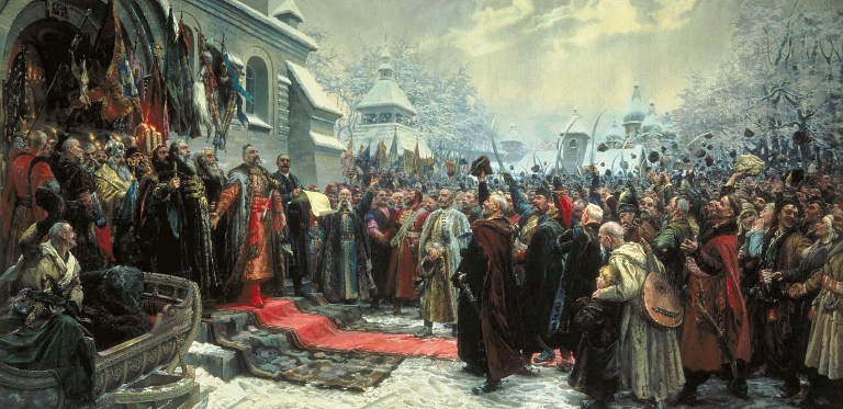 картина М. И. Хмелько «Переяславская рада»