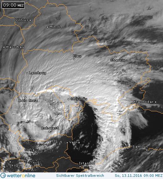 Аномальний сніговий циклон над Західною Україною