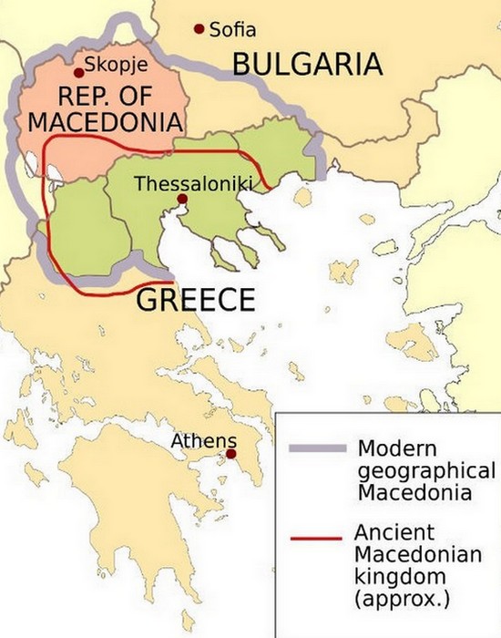 Сучасна Македонія ніяк не пов'язана з Македонським царством.