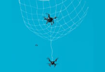 Українська компанія AirNet представила систему для перехоплення дронів сіткою